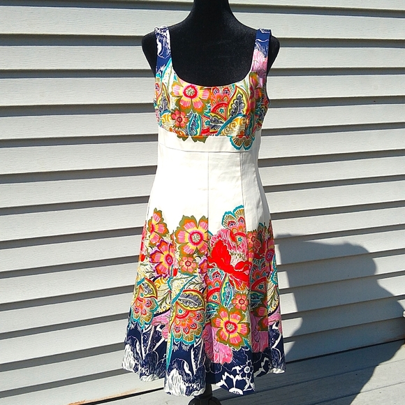 Nine West Floral Dress Size 6 - Picture 9 of 10